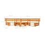 Gartenpalettenmöbel-Set 4-teilig aus honigbraunem Holz von vidaXL, Gartensets - Ref: Foro24-277453, Preis: 278,17 €, Rabatt: %
