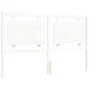 White solid wood bed frame with headboard 160x200 cm by vidaXL, Beds and slatted bases - Ref: Foro24-3194062, Price: 166,30 €...