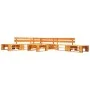 Gartenpalettenmöbel-Set 6-teilig aus honigbraunem Holz von vidaXL, Gartensets - Ref: Foro24-277461, Preis: 339,91 €, Rabatt: %