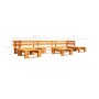 Gartenmöbel-Set aus Paletten, 6-teilig, Holz in Honigbraun. von vidaXL, Gartensets - Ref: Foro24-277465, Preis: 374,34 €, Rab...