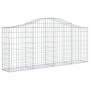 Cestas de gaviones 6 uds forma de arco hierro 200x30x80/100 cm de vidaXL, Maceteros y jardineras - Ref: Foro24-3145413, Preci...