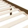 Honey brown solid wood bed frame and headboard 200x200 cm by vidaXL, Beds and slatted bases - Ref: Foro24-3194139, Price: 179...