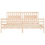 Estructura de cama con cabecero madera maciza 200x200 cm de vidaXL, Camas y somieres - Ref: Foro24-3194331, Precio: 164,89 €,...
