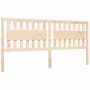 Bed frame with solid wood headboard 200x200 cm by vidaXL, Beds and slatted bases - Ref: Foro24-3194331, Price: 162,75 €, Disc...