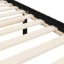 Bed frame with black solid wood headboard 200x200 cm by vidaXL, Beds and slatted bases - Ref: Foro24-3194335, Price: 185,12 €...