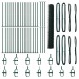 Reja con postes Verde 1.2 x 100 m Acero recubierto de PVC