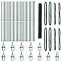 Reja con postes Verde 1.6 x 100 m Acero recubierto de PVC