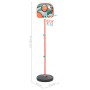 Juego de baloncesto portátil ajustable 133-160 cm de vidaXL, Pelota de baloncesto de juguete - Ref: Foro24-80356, Precio: 28,...
