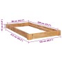 Estructura de cama sin colchón madera maciza roble 90x200 cm