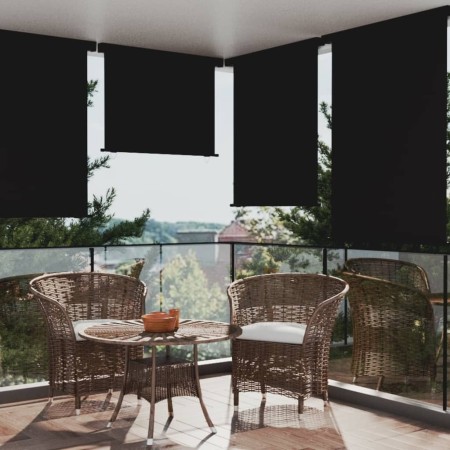 Schwarze Balkon-Seitenmarkise 122x250 cm von vidaXL, Sonnenschirme - Ref: Foro24-317844, Preis: 74,39 €, Rabatt: %