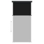 Black balcony side awning 122x250 cm by vidaXL, Umbrellas - Ref: Foro24-317844, Price: 74,39 €, Discount: %