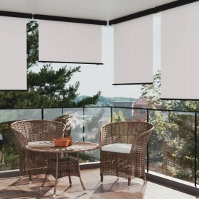 Toldo lateral de balcón color crema 160x250 cm
