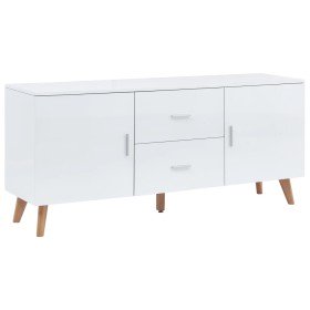 Aparador de MDF blanco 160x40x70 cm