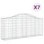 Gabionenkörbe 7 Stück Bogenform Eisen 200x30x80/100 cm von vidaXL, Töpfe und Pflanzgefäße - Ref: Foro24-3145414, Preis: 517,4...