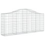 Gabionenkörbe 7 Stück Bogenform Eisen 200x30x80/100 cm von vidaXL, Töpfe und Pflanzgefäße - Ref: Foro24-3145414, Preis: 517,4...