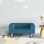 Blue velvet children's sofa 50x40x26.5 cm by vidaXL, Baby and Toddler Furniture - Ref: Foro24-3196336, Price: 63,94 €, Discou...