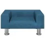 Blaues Samt-Kindersofa 50x40x26,5 cm von vidaXL, Baby- und Kleinkindmöbel - Ref: Foro24-3196336, Preis: 63,94 €, Rabatt: %