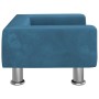 Sofá para niños de terciopelo azul 50x40x26,5 cm de vidaXL, Mobiliario para bebés y niños pequeños - Ref: Foro24-3196336, Pre...