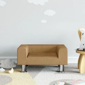 Braunes Kindersofa aus Samt, 50 x 40 x 26,5 cm von vidaXL, Baby- und Kleinkindmöbel - Ref: Foro24-3196341, Preis: 46,21 €, Ra...