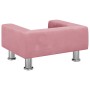Sofá para niños de terciopelo rosa 50x40x26,5 cm von vidaXL, Baby- und Kleinkindmöbel - Ref: Foro24-3196339, Preis: 67,59 €, ...