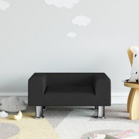 Black velvet children's sofa 50x40x26.5 cm by vidaXL, Baby and Toddler Furniture - Ref: Foro24-3196340, Price: 54,07 €, Disco...