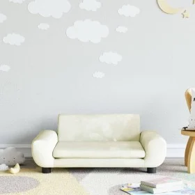 Cremefarbenes Kindersofa aus Samt, 70 x 45 x 33 cm von vidaXL, Baby- und Kleinkindmöbel - Ref: Foro24-3196392, Preis: 78,82 €...