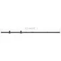 Kit mini puerta corredera de armario acero carbono 122 cm de vidaXL, Marcos de puertas - Ref: Foro24-148020, Precio: 30,02 €,...