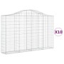 Gabionenkörbe 10 Stück Bogenform Eisen 200x30x120/140 cm von vidaXL, Töpfe und Pflanzgefäße - Ref: Foro24-3145459, Preis: 891...