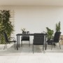 Garten-Essset 5-teilig aus Stahl und schwarzem Textilene von vidaXL, Gartensets - Ref: Foro24-3200698, Preis: 366,27 €, Rabat...