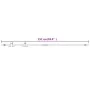 Kit mini puerta corredera armario acero carbono blanco 152 cm de vidaXL, Marcos de puertas - Ref: Foro24-151696, Precio: 43,2...