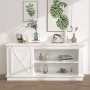 Mini-Schiebetüren-Set für Kleiderschrank aus weißem Karbonstahl, 200 cm von vidaXL, Türrahmen - Ref: Foro24-151695, Preis: 46...