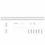 Mini sliding door kit for white carbon steel wardrobe 200 cm by vidaXL, doorframes - Ref: Foro24-151695, Price: 46,00 €, Disc...