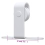 Kit mini puerta corredera armario acero carbono blanco 200 cm de vidaXL, Marcos de puertas - Ref: Foro24-151695, Precio: 45,1...