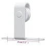 Mini sliding door kit for white carbon steel wardrobe 200 cm by vidaXL, doorframes - Ref: Foro24-151695, Price: 46,00 €, Disc...