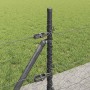 Reja con postes Gris 0.5 x 50 m Acero recubierto de PVC