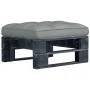 Garden ottoman made of black impregnated pine wood pallets by vidaXL, Modular outdoor sofas - Ref: Foro24-3066435, Price: 65,...