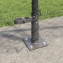 Reja con postes Gris 0.8 x 50 m Acero recubierto de PVC