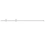 Kit herrajes para puertas correderas de acero blanco 183 cm de vidaXL, Artículos para puertas - Ref: Foro24-151705, Precio: 9...