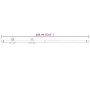 Kit herrajes para puertas correderas de acero blanco 183 cm de vidaXL, Artículos para puertas - Ref: Foro24-151705, Precio: 9...