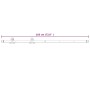 Türbeschlag-Set für weiße Schiebetüren aus Stahl, 183 cm. von vidaXL, Türartikel - Ref: Foro24-151705, Preis: 64,08 €, Rabatt: %