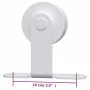 Türbeschlag-Set für weiße Schiebetüren aus Stahl, 183 cm. von vidaXL, Türartikel - Ref: Foro24-151705, Preis: 91,32 €, Rabatt: %