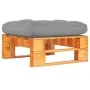 Honigbraun imprägnierter Paletten-Gartenhocker aus Kiefernholz von vidaXL, Modulare Sofas für den Außenbereich - Ref: Foro24-...