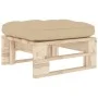 Garden ottoman made of impregnated pine wood pallets by vidaXL, Modular outdoor sofas - Ref: Foro24-3066460, Price: 60,90 €, ...