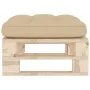 Garden ottoman made of impregnated pine wood pallets by vidaXL, Modular outdoor sofas - Ref: Foro24-3066460, Price: 60,90 €, ...