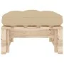 Garden ottoman made of impregnated pine wood pallets by vidaXL, Modular outdoor sofas - Ref: Foro24-3066460, Price: 60,90 €, ...