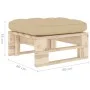 Garden ottoman made of impregnated pine wood pallets by vidaXL, Modular outdoor sofas - Ref: Foro24-3066460, Price: 60,90 €, ...