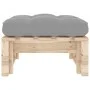 Otomana de jardín de palets madera de pino impregnada de vidaXL, Sofás modulares de exterior - Ref: Foro24-3066459, Precio: 5...