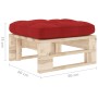 Otomana de jardín de palets madera de pino impregnada de vidaXL, Sofás modulares de exterior - Ref: Foro24-3066463, Precio: 6...