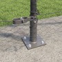 Reja con postes Gris 1.5 x 50 m Acero recubierto de PVC