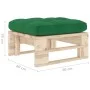 Otomana de jardín de palets madera de pino impregnada de vidaXL, Sofás modulares de exterior - Ref: Foro24-3066462, Precio: 5...
